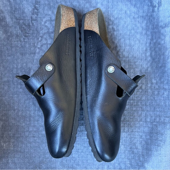 Birkenstock Boston Leather Clogs Black Men’s EU 46 US 13 Casual Comfortable - Picture 3 of 15